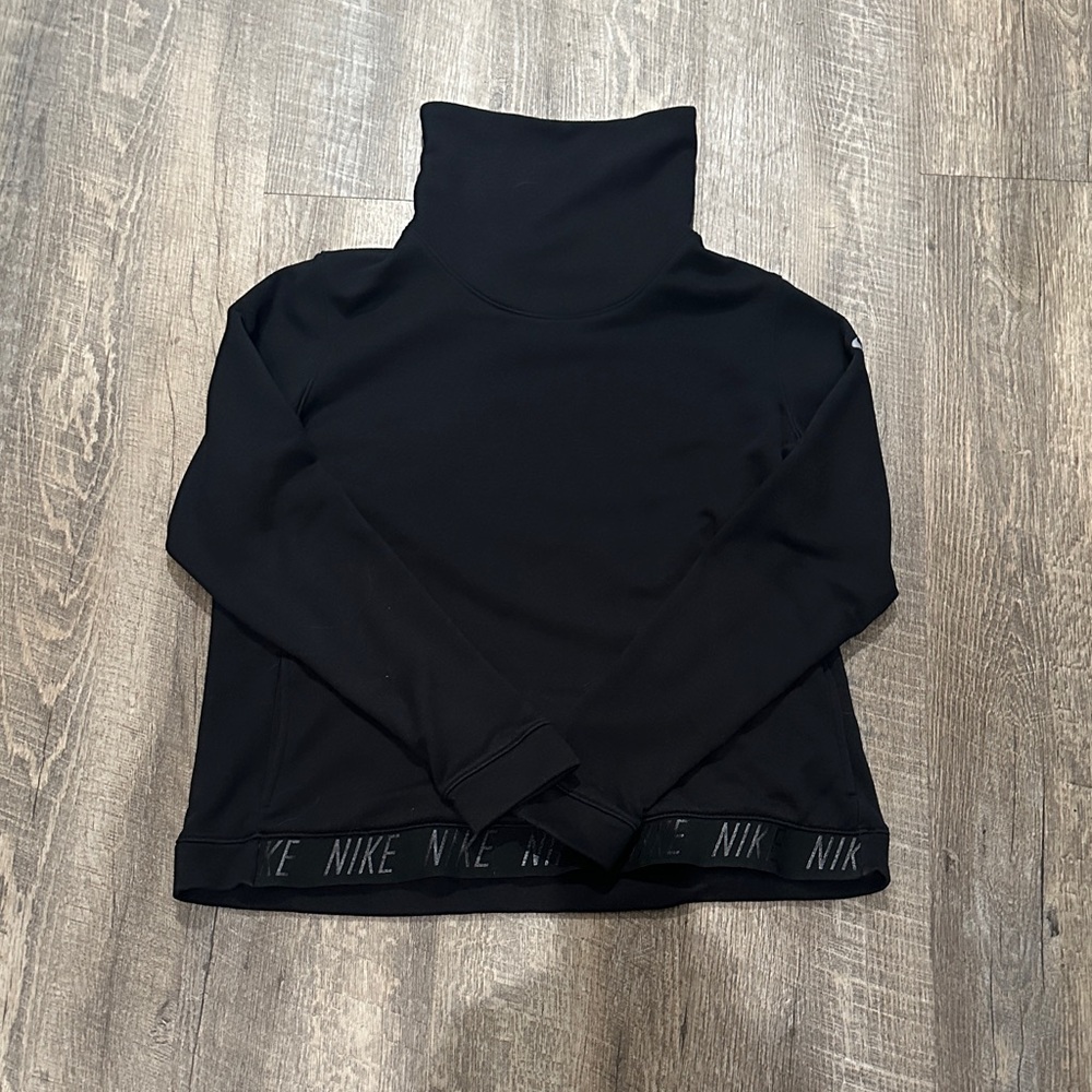 Nike Women's Black High-Collar Sweatshirt